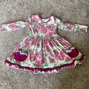 Cheeky Plum knit dress with pockets